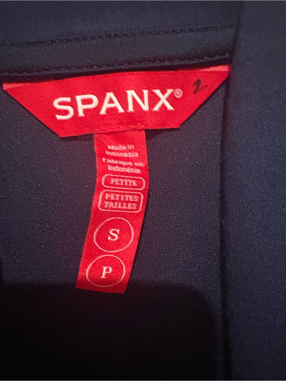 SPANX AirEssentials Shawl Collar Half Zip Jumpsuit SP Color:Timeless Navy NWT - Picture 8 of 8